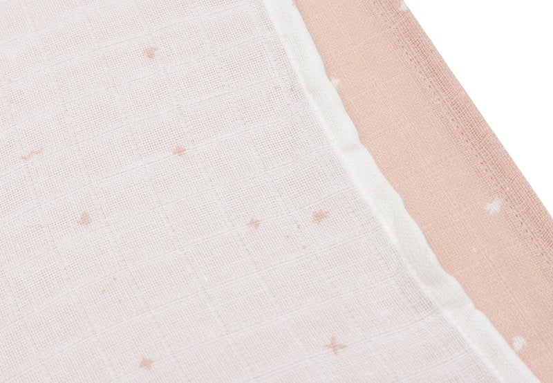 Jollein Cloth Muslin 70x70cm Twinkling Wild Rose (3pack) - Image 4